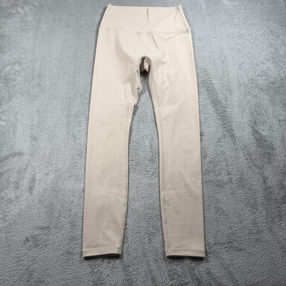 TEAL Leggings Women Medium Beige High Waisted Athletic Yoga Pants Hawaii